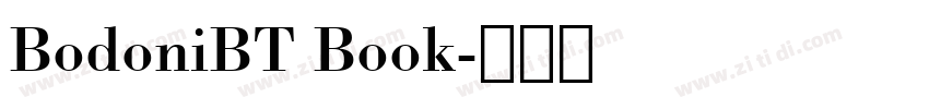BodoniBT Book字体转换